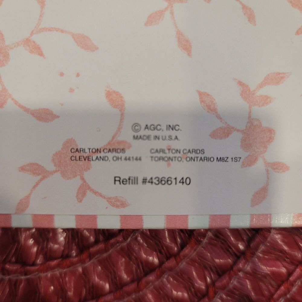 New Vintage 90s Carlton Cards 29 Page Scrapbook Pink Floral Trellis Nostalgia - Picture 4 of 12